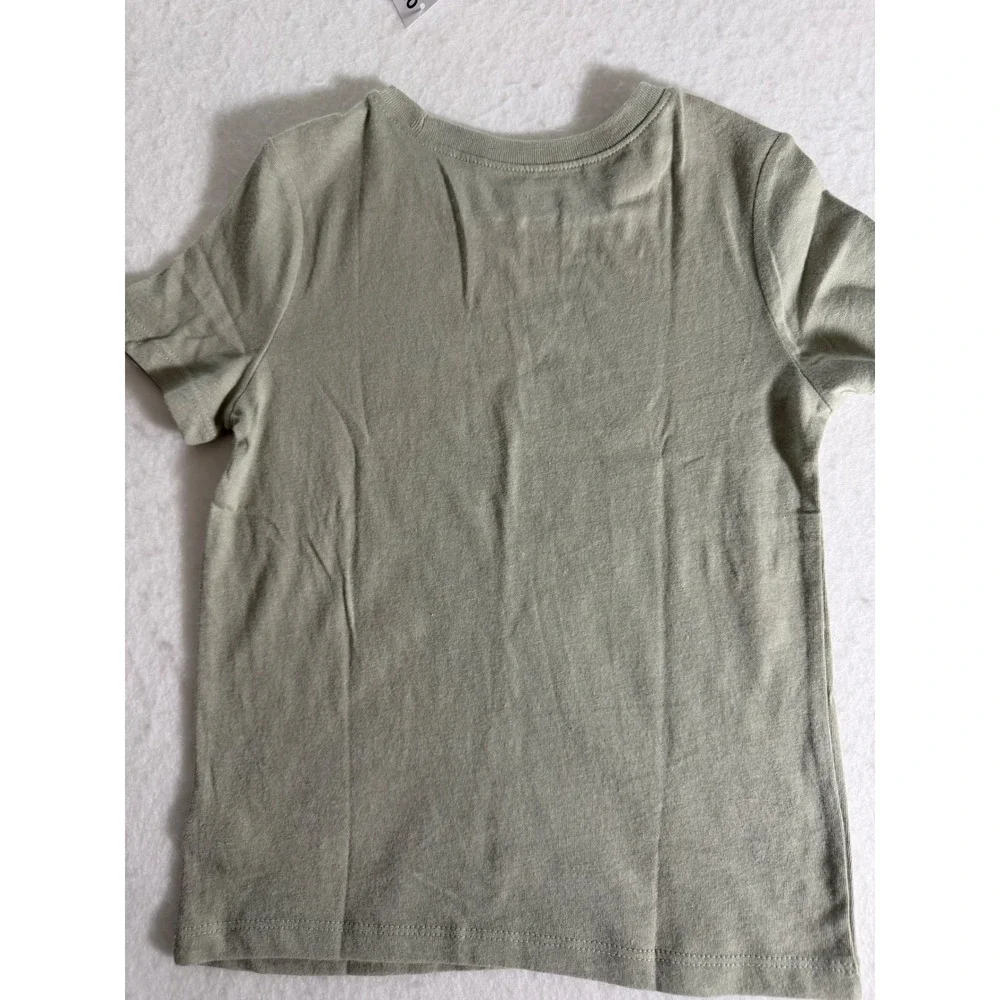 Old Navy Toddler Rise & Shine Club Graphic Tee Sage Green 5T Short Sleeve Shirt